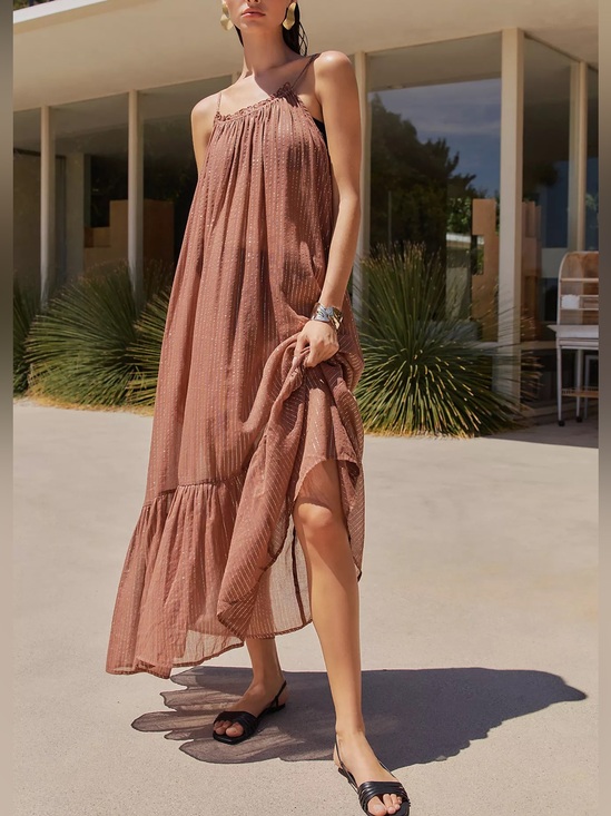 Anthropologie Dresses & Skirts - Anthropologie Malika Gauze Dress: Lurex Edition | Breezy Sheer Silhouette NWT